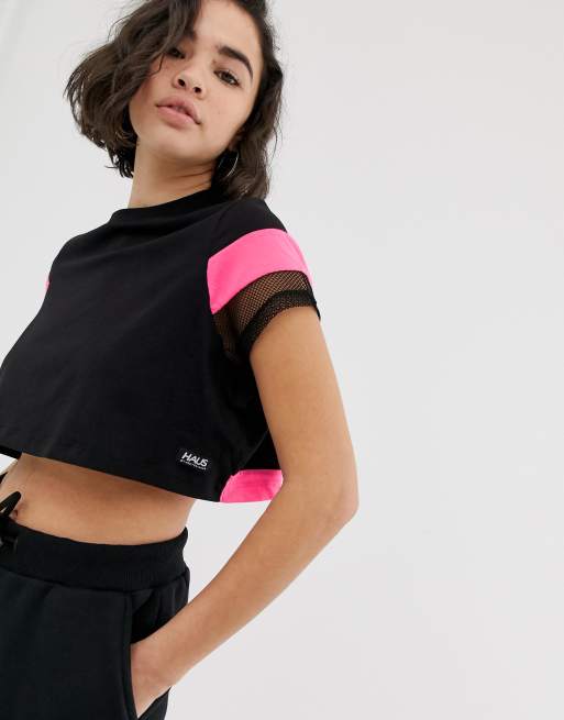 Haus by Hoxton Haus - Crop top in zwart, 3 van 4