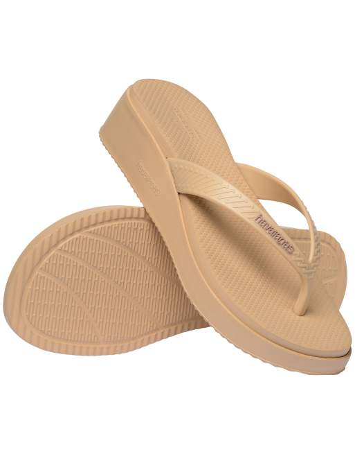 Havaianas - Beige klipklappere med høj plateausål, 2 af 4