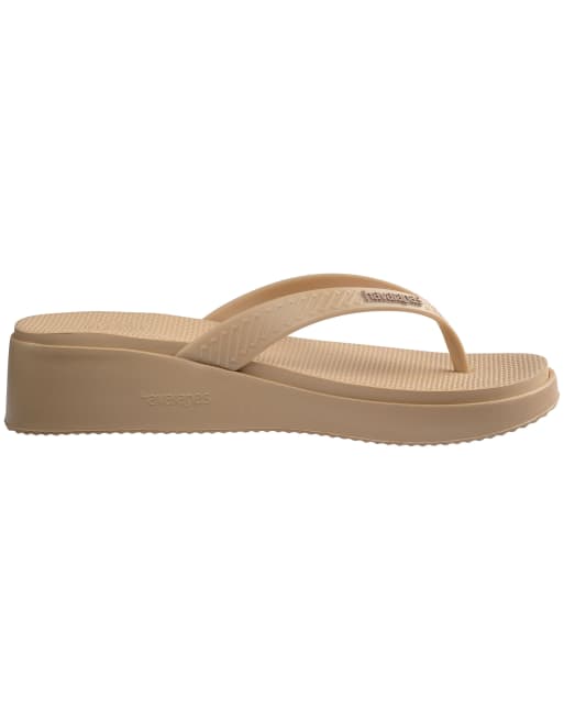 Havaianas - Beige klipklappere med høj plateausål, 4 af 4