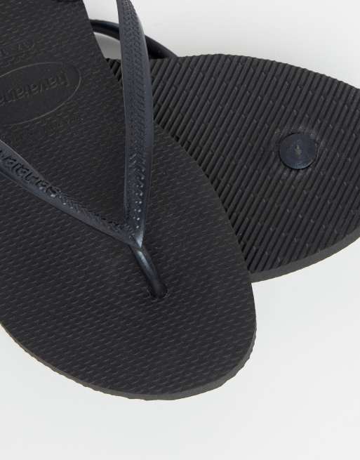 Havaianas Black Slim Flip Flops