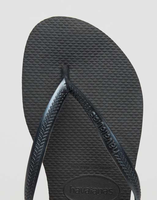 Havaianas Black Slim Flip Flops