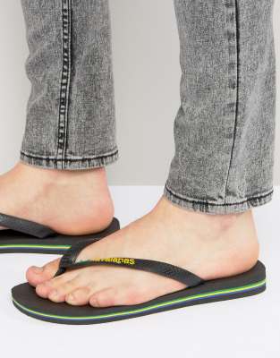 havaianas brasil logo flip flops