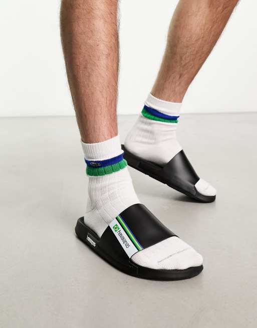 Havaianas – Brasil – Slider in Schwarz