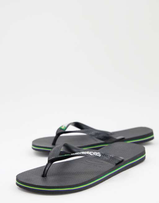 Havaianas - Brasil - Tons à logo - Noir