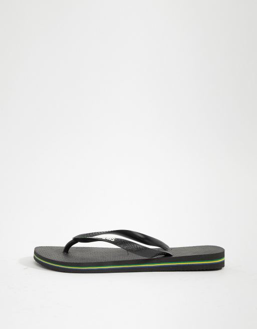 Havaianas - Braziliaanse teenslippers met logo in zwart, 2 van 4