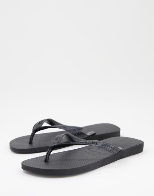 Havaianas brasil logo flip flops in grey