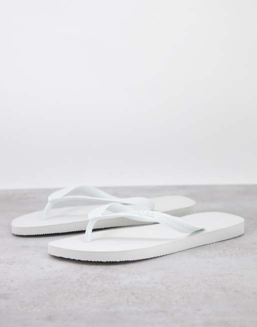 Havaianas Classic Top Zehenstegsandalen in WeiB ASOS