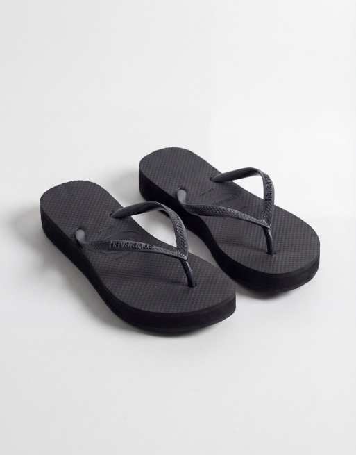Havaianas – Czarne japonki na płaskiej platformie, 5 z 7