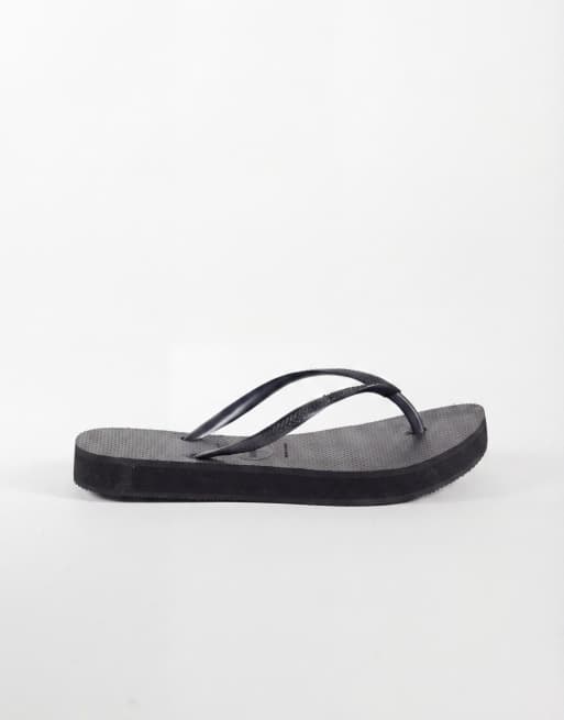 Havaianas – Czarne japonki na płaskiej platformie, 6 z 7