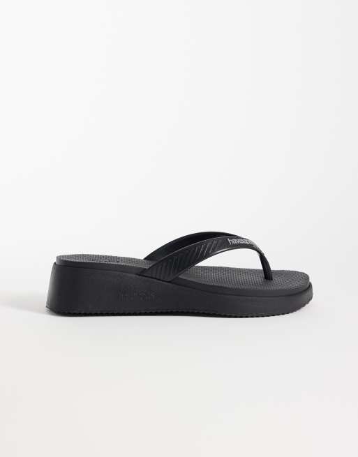 Havaianas – Czarne japonki na wysokiej platformie, 2 z 4
