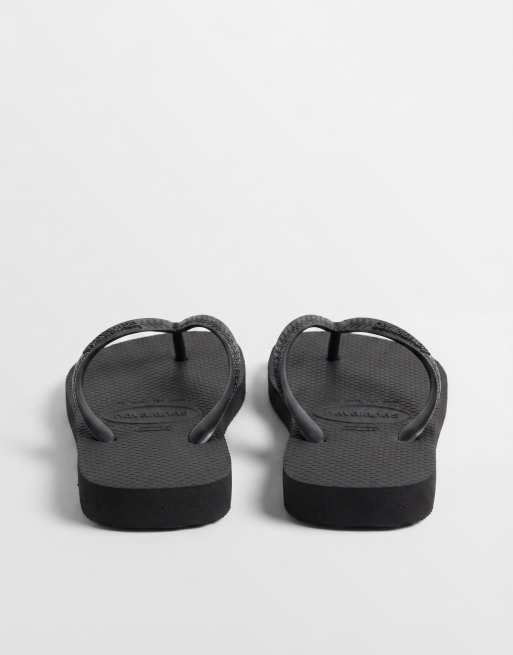 Havaianas – Czarne klapki japonki unisex, 6 z 7