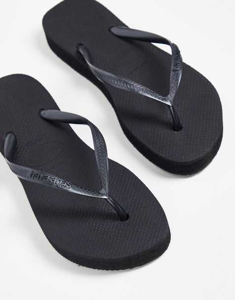 Havaianas – Czarne japonki na patformie - view 1