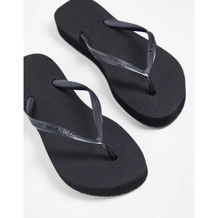 Havaianas flatform flip flop in black ASOS