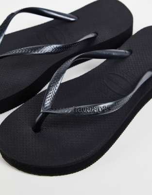 havaianas flatform black