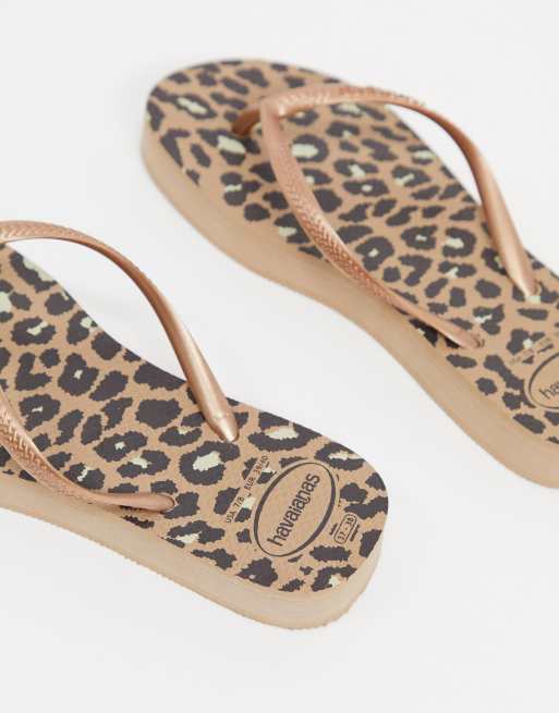 Havaianas leopard sale flip flops