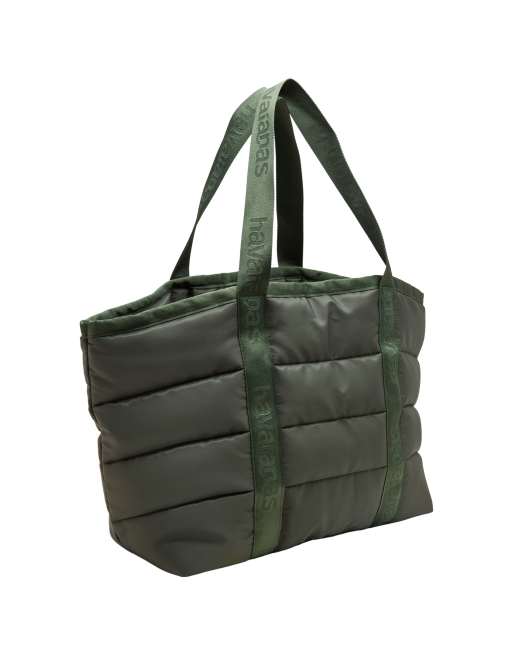 Havaianas – Gesteppte Tasche in Grün, 4 von 4