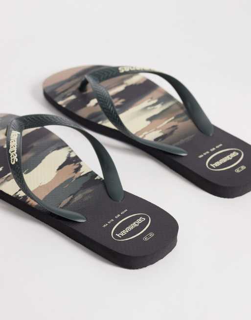 Havaianas – Gröna flip flops med kamouflagemönstrad ovandel, 4 av 4