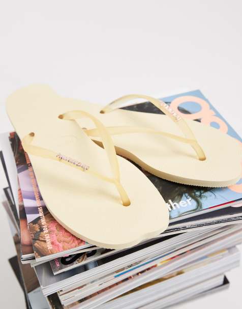 Havaianas - Gule smalle klipklappere - view 1