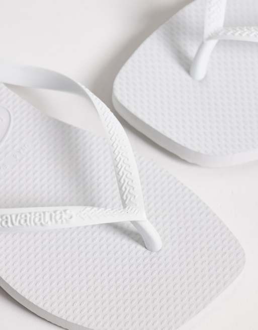 Havaianas - Infradito bianche con punta squadrata, 2 di 4