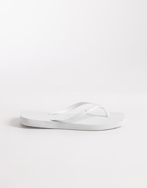 Havaianas - Infradito bianche con punta squadrata, 3 di 4