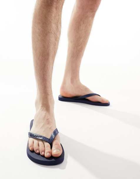 Havaianas - Klassieke uniseks teenslippers in marineblauw - view 1