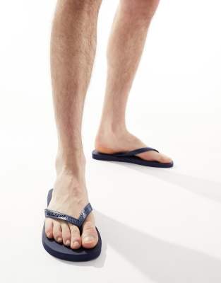 Havaianas - Klassische Unisex-Zehenstegsandalen in Marineblau