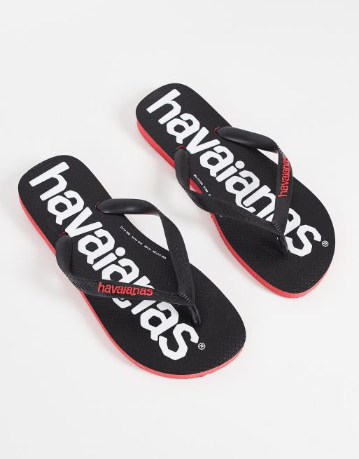 Havaianas – Logomania – Svarta flip flops