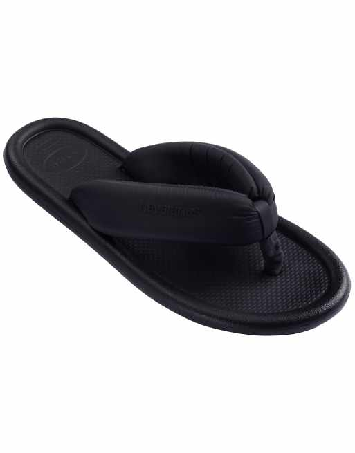 Havaianas – Maxi-Puff – Svarta flip flops i bohostil, 3 av 4