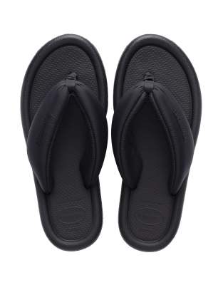 Havaianas - Maxi-Puff - Tongs style bohème - Noir