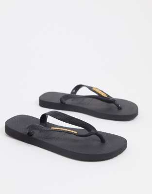 havaianas metallic black