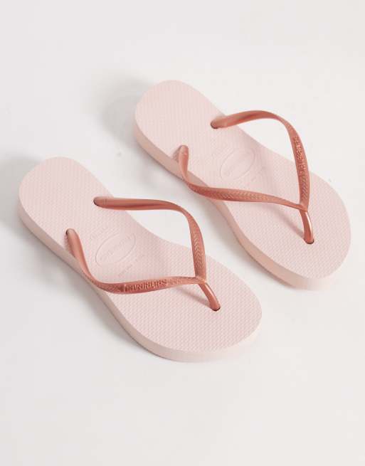 Havaianas – Rosa, smala flip flops med platåsula, 2 av 4