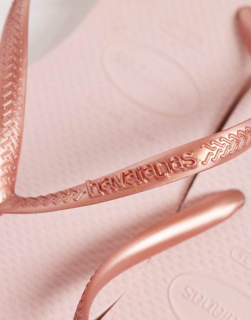 Havaianas – Rosa, smala flip flops med platåsula, 3 av 4