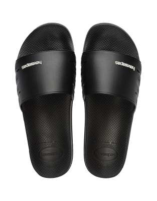 Slider in Schwarz Schwarz 45-46