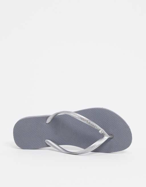 Havaianas slim hot sale crystal silver