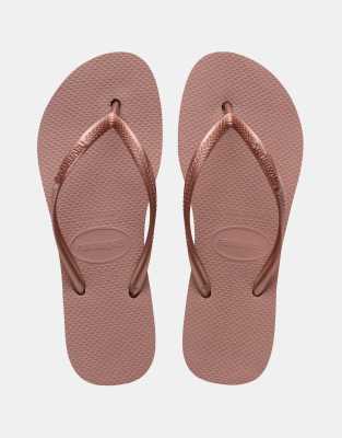 Havaianas Slim Flatform Flip Flops In Crocus Rose-pink In Pink