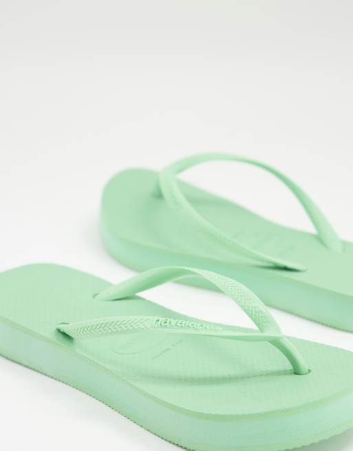 Havaianas slim green hot sale