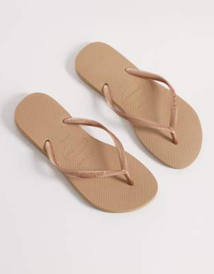 Havaianas Slim Flip Flops In Brown