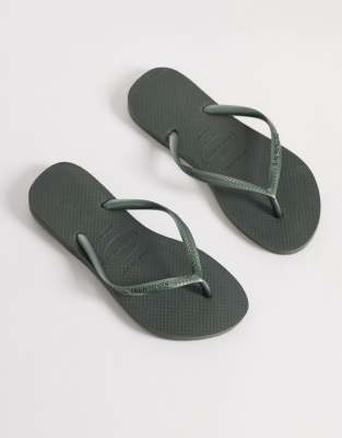 Havaianas Slim Flip Flops In Gray