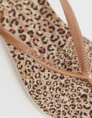 leopard print havaianas uk