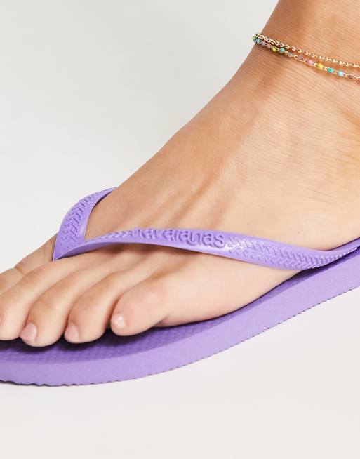 Purple havaianas best sale