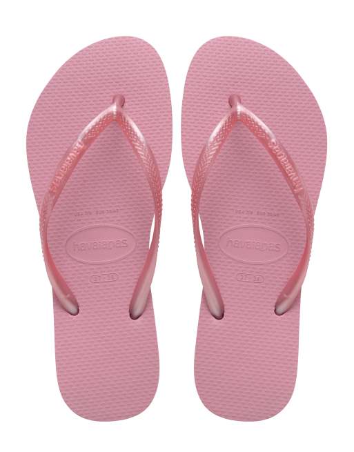 Havaianas slim flip flops in rose, 4 of 4
