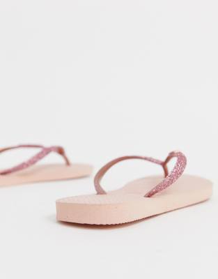 havaianas slim glitter ballet rose