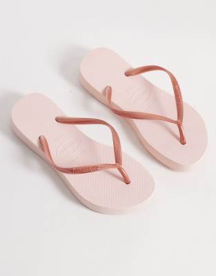 Havaianas Slim Platform Flip Flops In Pink