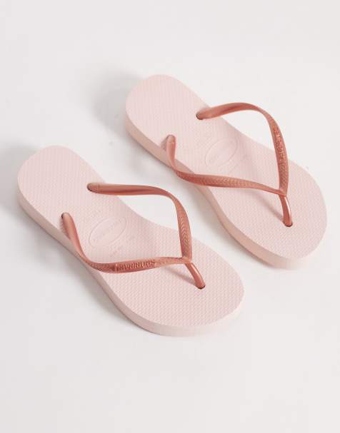 Havaianas slim platform flip flops in pink - view 1