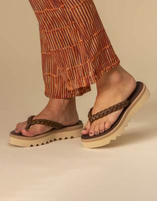 Havaianas Slim Point Boho Flip Flops In Blue