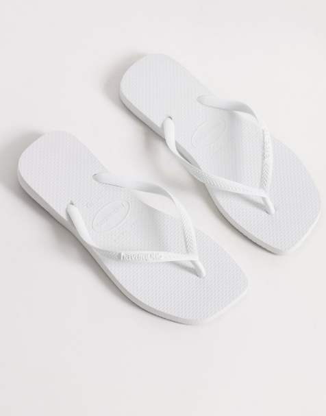 Havaianas - Tongs fines à bout carré - Blanc - view 1