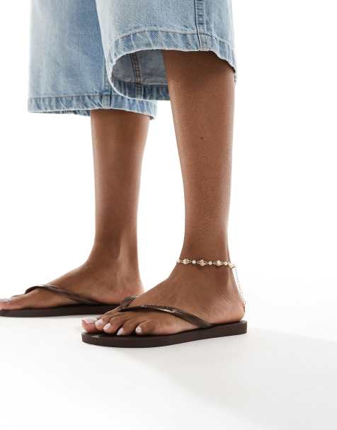 Havaianas - Tongs fines - Marron - view 1
