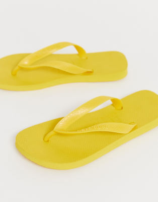 cheap yellow flip flops