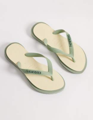 Havaianas Top Point Flip Flops In Green