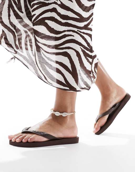 Havaianas - Top Senses - Teenslippers in bruin, 2 van 4